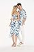 Couple Matching Hawaiian Luau Party Outfit Set Shirt Dress in Day Dream Bloom Men M Women S