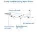 SUDAJI 5 Pcs Fishing Lures Set Fishing Artificial Bait,4.0 Inch Hard Fishing Topwater Lures with 2 Strong Treble Carbon Steel Hooks,Floating Rotating Tail Harb Hishing Lures(L)