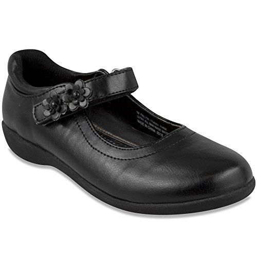 French Toast Girls Fallon Flat Mary Jane Oxford Shoe Black