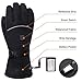 GLOBAL VASION Electric Heated Gloves with Rechargeable Batteries Gloves Waterproof Thermal Gloves Touchscreen for Skiing Walking Hiking Climbing Driving Cold Weather Gloves