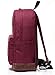 VASCHY Unisex Classic Lightweight Water-resistant Campus School Backpack for Women Travel BackPack Burgundy Fits 15.6Inch Laptop