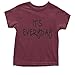 Expression Tees Youth (Black Print) It's Everyday T-Shirt Medium Maroon