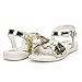 DREAM PAIRS SODA Girl's Cute Flower Toe Easy Strap Closure Spring/Summer Sandals