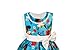 AOVCLKID Moana Girls Cotton Printed Dress Princess Cartoon Party Dress (Blue,110/3-4Y)