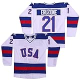 Mike Eruzione #21 1980 Miracle On Ice USA Hockey Christmas Jersey