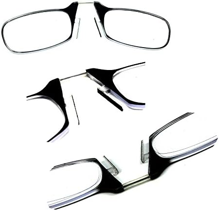 Nose Clip Glasses fashion comfortable Portable Mini Pocket ultra thin green film myopia lens women SOS wallet spectacles men old glasses Strength Degree 200