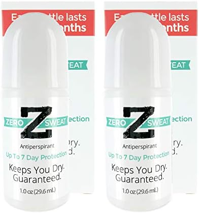 ZeroSweat Antiperspirant Deodorant | Clinical Strength Hyperhidrosis Treatment - Reduces Armpit Sweat (2 Pack)