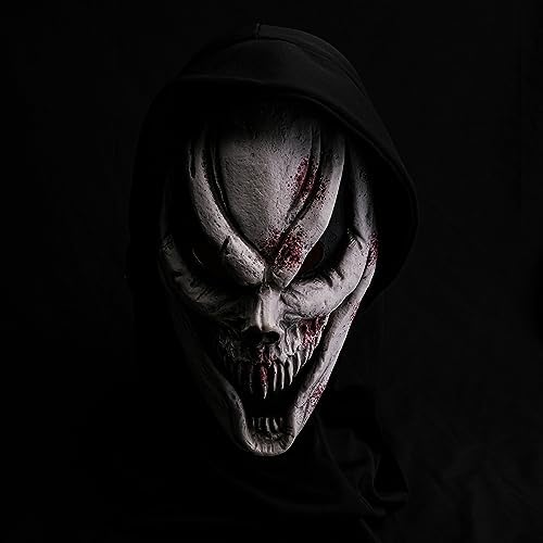 Máscara De Orco De Látex Completa – Terrorífica Y Suave Para Halloween, Fiestas De Disfraces Y Cosplay, Talla Única De 43x30 Cm