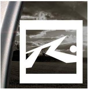 RUSTY SURF SKATE BOARD WHITE COLOR DIE CUT VINYL WALL WINDOW LAPTOP WALL ART CAR HOME DECOR HELMET MACBOOK DECOR STICKER