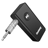 Cootway Bluetooth Receiver 3.5mm Aux Bluetooth Adapter for Home / Car Audio System ( HiFi Stereo Sound Quality, Hands-Free Calling, Microphone ),Wireless Car Adapter