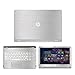 Silver Brushed Aluminum Skin Decal wrap Skin Case Compatible with HP Envy x360 m6 Series m6-w101dx m6-w102dx m6-103dx m6-105dx 15.6