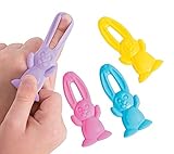 Stretchable Flying Easter Bunnies (12 Pack) Vinyl. 1 1/4