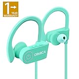 Wireless Bluetooth Headphones, Wireless Sports Earphones with Mic, Stereo Earbuds with Bass, Noise Cancelling Headsets, Portable Waterproof Running Earphones 8 Hour Battery for Men Women, Mint-green