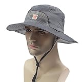 Connectyle Outdoor Lightweight Bucket Boonie Hats Shapeable Brim Mesh Sun Hat