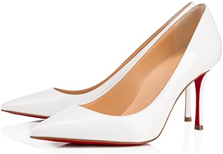 Caitlin Pan Women's Pointed Toe Slip-on High Heels 85MM Sexy Stiletto Pumps Dress Shoes 5-14 US