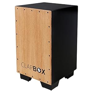 Clapbox Cajon CB11 -Black, Oak (H:50 W:30 L:30) – 3 Internal Snares
