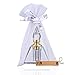 H&D Vintage Mini Crystal Perfume Bottle Scented Fragrance Container for Purse or Travel Refillable 2ml