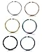Jstyle 6 Pcs 18-20G 316L Stainless Steel Nose Ring Hoop Cartilage Hoop Septum Piercing 8-10mm