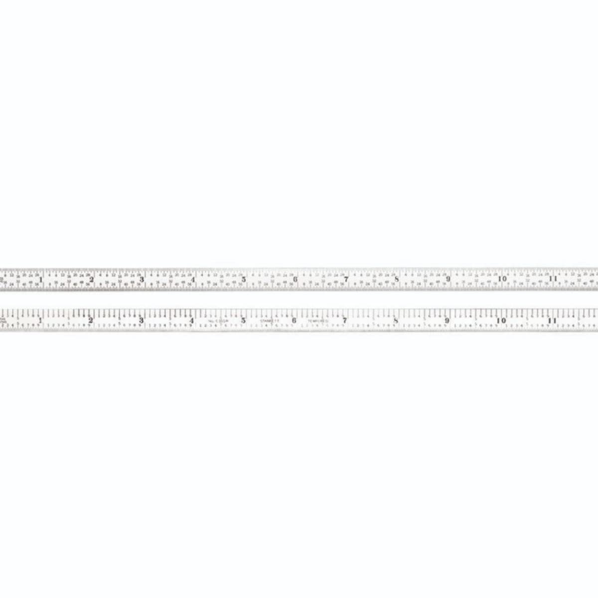 Starrett Full Flexible Steel Rule with Satin Chrome