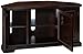 Leick Home SINCE 1916 Riley Holliday Corner TV Stand with Storage, 46-Inch, Chocolate