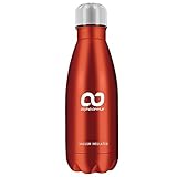 Flask Water Bottle 351ML, Red