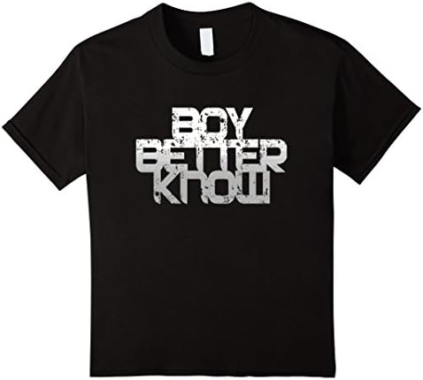 Kids Boy Better Know T-Shirt 10 Black