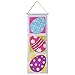 Gift Boutique 2 Easter Hanging Decorations Eggs Ornaments Tree Kitchen Yard Sign for Outdoor Decor Bunny Decorative Wall Paper Party Door Ornament Banner Supplies Hang at Home Multicolor Poster