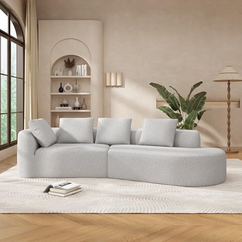 Christopher Knight Home Randa 116" Upholstered Sectional Sofa, 5-Seater Oversiz…