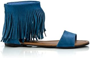 GuiltySoles KAREN Fringe Boho Sandals Summer Flats Women's Flat Sandals Ladies Shoes