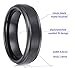 Black Tungsten Carbide Rings Men Women 6mm 8mm Wedding Bands Tungsten Engagement Promise Brushed Comfort Fit