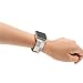 Compatible Apple Watch Band 38mm Fashion Leather iWatch Sport Series 1 Series 2 Series 3 Strap Replacement for Women Men Color Gold Metal Buckle and Connector (White 38mm)