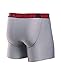 Under Armour Men's Original Series 6” Boxerjock, True Gray Heather/Red, Large