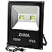 ZHMA 100W LED Flood Light,Waterproof IP65 Super Bright Outdoor Work Light with US 3-Plug,LED Work Light,Yard,Basketball Court,Garden