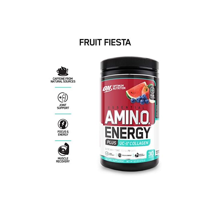 Optimum Nutrition Collagen Peptides Powder + Hyaluronic Acid: Watermelon Citrus (28 Servings) with Amino Energy…