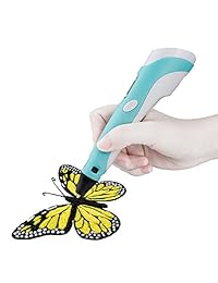 Lápiz 3D, Leadream 3D impresión Pen Start Kit Doodling Art Craft Modeling Eduction Drawing Pen   Compatible con PLA ABS Filamento para niños adultos, regalo de cumpleaños para niños y niñas, Azul