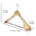 Clutter Mate - Set of 6 - Premium Finished Wooden Suit Hangers, Natural Wood-Grain Coat, Solid Wood Hangers, Wide Shoulder Heavy Clothes Hanger for Suits, Jacket, Non Slip Pants, with Swivel Hook