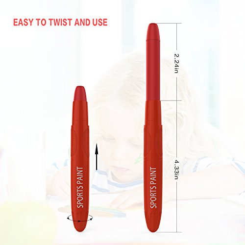 image for GOOQ Sports Eye Black - Face Paint - Sports Eye Paint Stick for Kids, 