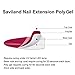 Saviland Poly Nail Gel Kit - Glitter Poly Nail Gel 6 Colors Builder Gel Nail Extension Gel Nail Enhancement Manicure Kit for Gel Polish Starter and Professional Nail Technician Gift Box Set 2