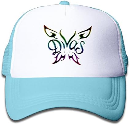 Elnory Colorful Butterfly Wrestling Child Fashion Sunshade Hat SkyBlue
