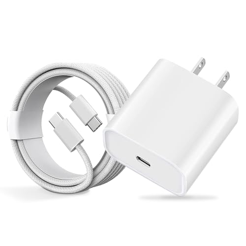 Rantuia Cargador Tipo C, Cargador 30W Carga Rápida con 1M Trenzado Cable C Carga Rápida, Compatible con iPhone 17 16 15 Plus Pro MAX,Galaxy S25 Ultra/S25+/S25/S24 Ultra/S24+/S24/S23 Ultra/S23+/S23.
