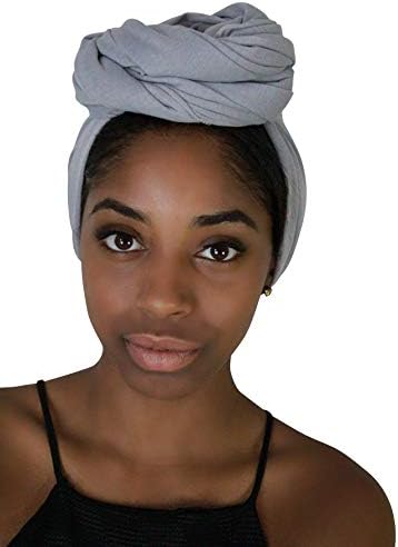Rayna Josephine Solid Color Head Wrap -Stretch Long Hair Scarf Turban Tie