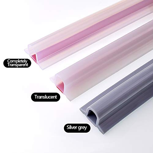 67 Inch Collapsible Shower Threshold Water Dam, Ideal for Wheelchair