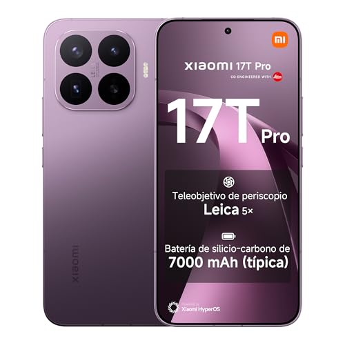17T Pro Smartphone de 12+512GB Violeta Teleobjetivo Leica 5X