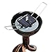 Exhart Solar Garden Stake Lights - Solar Glass Green Twisted Flame Garden Stakes - Handblown Glass Finial Lights, LED Accent Lights That Transform a Garden Driveway or Event (9in Glass 36in Stake)