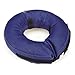 Total Pet Health Inflatable Dog Collars - Veterinarian-Approved Collars Designed to Prevent Pets from Scratching and Biting at Injuries, Stitches, Rashes, and Wounds - Medium, Blue
