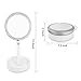Vanity Travel Mirror - VAKOO Portable LED Makeup Mirror, Compact Folding 1X/10X Magnifying Vanity Mirror, Cosmetic Makeup Mirror for Bathroom/Table/Home Decorative