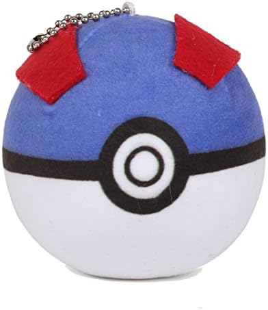 MK Pokemon Go PokeBall Soft Plush Toy Keychain