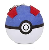 MK Pokemon Go PokeBall Soft Plush Toy Keychain