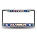 Rico Industries NHL Bling Chrome License Plate Frame with Glitter Accent, New York Islanders