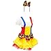 Unknown Cutie Clown Women's Halloween Costume Sexy Harlequin Circus Performer Dress, Multicolored, Small